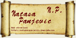 Nataša Panjević vizit kartica